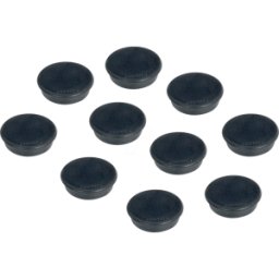 FRANKEN HM2010 - Imanes, 24 mm, negro, 10 unidades