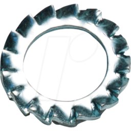 CIMCO 192703 - Arandela abanicada, dentada externamente, acero, galvanizado, M5