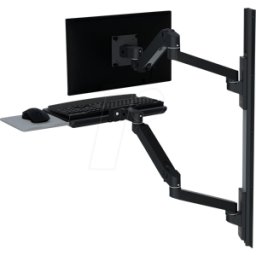 ET 45-696-292 - Estación de trabajo de pared ERGOTRON LX Pro, negro