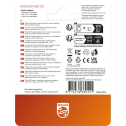 PHILIPS MEDIA PHI FM32MP45B - Tarjeta microSDHC, 32GB Clase 10 incl. Adaptador UHS-I U1