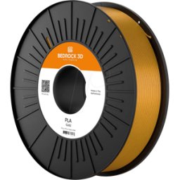 BEDROCK 3D 27970 - Filamento, PLA, oro, 2,85 mm, 750 g..