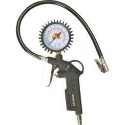 STANLEY TOOLS VEL W150533XSTN - Llenador de neumáticos con manómetro, 1/4