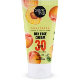 Organic Shop Sunscreen Crema Facial de Día con Melocotón SPF 30 50 ml