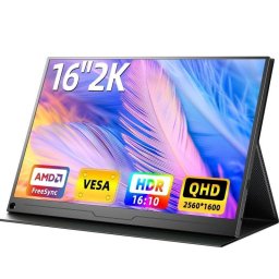 Monitor Uperfect 16" QHD 2K IPS Bisel Ultraestrecho USB-C HDMI Altavoces Integrados VESA