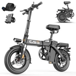 Bicicleta eléctrica Toofly GS3 400W 48V 15Ah 14