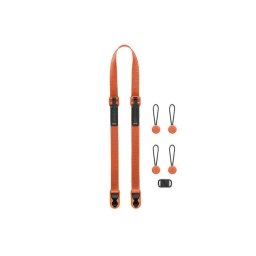 Correa Peak Design Leash para cámara digital cuero naranja
