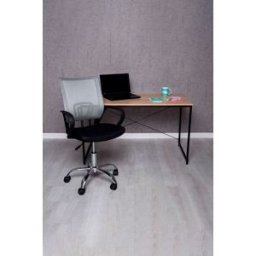RegalosMiguel Conjunto Escritorio Dek y Silla Midi Pro - Gris y Negro