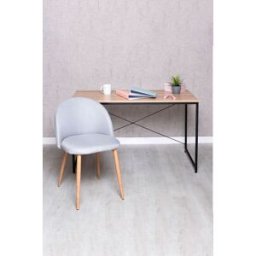 RegalosMiguel Conjunto Escritorio Dek y Silla Vint Tela - Gris claro