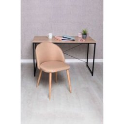 RegalosMiguel Conjunto Escritorio Dek y Silla Vint Tela - Marrón arena