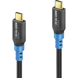 PURELINK FI-U400-005 - Cable USB 20 Gb/s, conector C, 100 W, 0,5 m