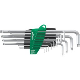 WIHA 39104 - Juego de llaves de pin en soporte ProStar, TORX®, 14 piezas