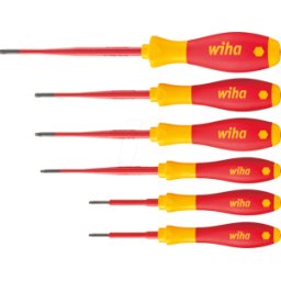 WIHA 36558 - Juego de destornilladores SoftFinish® Electric slimFix, TX, 6 pi