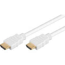 GOOBAY 61017 - Cable HDMI™ de alta velocidad con Ethernet, 4K@60Hz, 0,5m, blanc