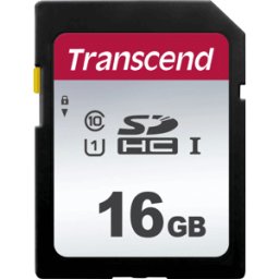 TRANSCEND TS16GSDC300S - Tarjeta de memoria SDHC, 16 GB, clase 10 UHS-I U1, 300S
