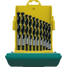 HELLER BOHR CV 24646 0 - Juego de brocas para madera, 3-12 mm