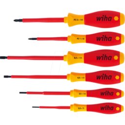 WIHA 25477 - Juego de destornilladores SoftFinish® electric, surtido, 6 pieza