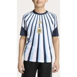 Adidas Camiseta de niños Argentina Mundial 2026 Pre Match . (10 años) Blanco
