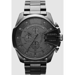 Diesel Reloj de hombre mega chief de acero dz4282. Negro