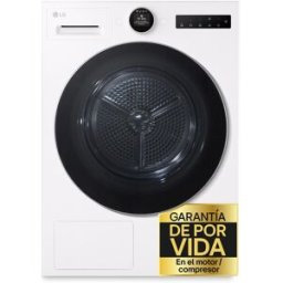 LG Secadora 9 kg, Condensación, Bomba de calor con Inteligencia artificial, Dual Inverter - RHX7009TWS. Blanco