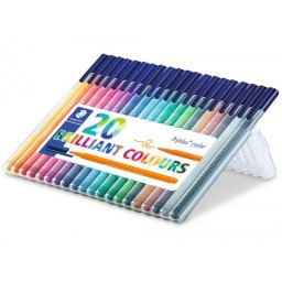 Rotulador staedtler triplus color 323 estuche de 20 unidades colores surtidos (14+6 gratis)