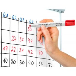 Rotulador staedtler lumocolor 351 para pizarra blanca punta redonda 2 mm recargable caja 10 unidades colores surtidos