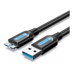 Vention Cable USB 3.0 para Discos Duros Externos 10W 50cm Negro