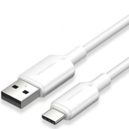 Cable USB 2.0 Tipo-C Vention CTQWH 2m 60W 480Mbps Blanco