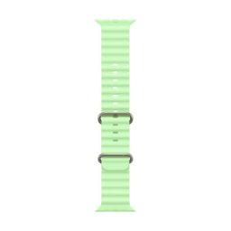 Correa Apple Ocean Band Verde Fluoroelastómero Titanio para Apple Watch 44-49mm ajustable
