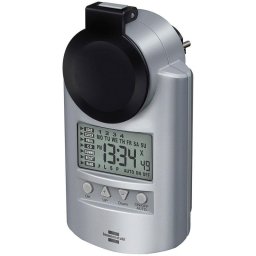 Contador Eléctrico Semanal Brennenstuhl Primera-Line DT IP 44 Plata