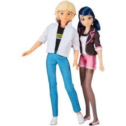 Pack de Muñecas Articuladas Bandai Miraculous 26 cm Marinette y Adrien