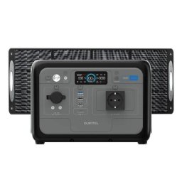 Estación de energía Oukitel P800 512Wh 6 puertos AC, USB y Type-C Batería LiFePO4 Cargador solar integrado