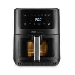 Freidora de aire Ufesa 6,5 L 1600 W con ventana y temporizador