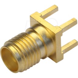 TELEGÄRTNER TG 100024719 - SMA socket print chapado en oro