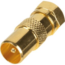 FREI FI SS-G - Conector F a conector IEC, chapado en oro
