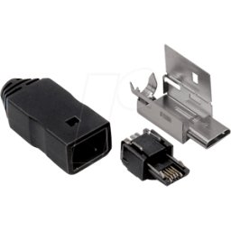 BKL 10120395 - Conector Micro USB, tipo B, 5 polos, con carcasa