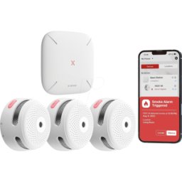 X-SENSE X-S FS31 - Detector de humos, radio RF, conectable en red, 3 unidades, con