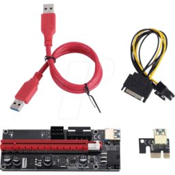GRAUGEAR GG 18026 - Tarjeta RISER, PCI, en ángulo 90°. kit de 4 paquetes