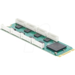 DELOCK 95282 - 8 puertos RS232, serie, tarjeta M.2, estándar y bajo perfil