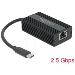 DELOCK 65990 - Adaptador USB-C > 2,5 Gigabit LAN RJ45