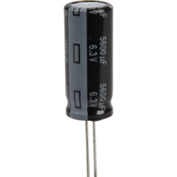 PANASONIC FR-A 5600U 6,3 - Elko radial, 5,600 microF, 6,3V, 105 °C, baja ESR