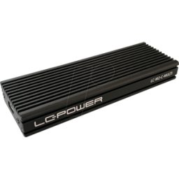 LC POWER LC-M2-C-MULTI - Carcasa externa de SSD M.2 SATA/NVMe con USB 3.1