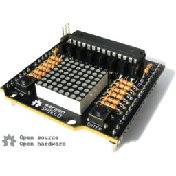 NICAI SYSTEMS MAROON SHIELD - ARDUINO SHIELD - escudo de robot granate, 8x8 led