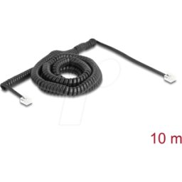 DELOCK 90227 - Cable telefónico / espiral, enchufe / clavija RJ11, 10 m