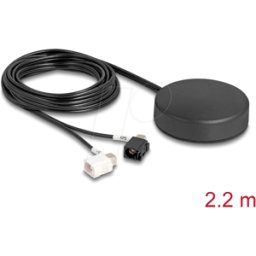 DELOCK 90771 - Antena GNSS 4G 1 x FAKRA A + 1 x FAKRA B hembra 2 dBi / 28 dB 2,