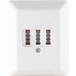 SHIVERPEAKS SHVP BS74050W - Toma de teléfono, TAE NF/F, blanco, AP