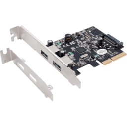 EXSYS EX-12001-2 - Tarjeta USB 3,1 PCIe x4 de 2 puertos, 2x conector USB-A, incl. T