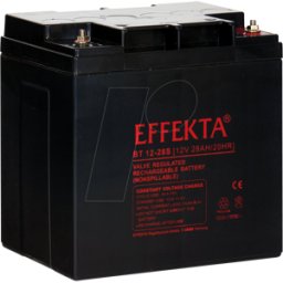 EFFEKTA EFKTA BT12-28S - Batería de plomo-vellón, AGM, 12V, 28 Ah