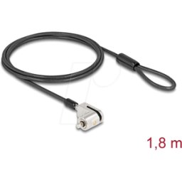 NAVILOCK 20891 - Cable de seguridad para portátiles, Microsoft Surface Pro & Go