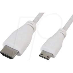 RPI MINI-HDMI 1 - Raspberry Pi - mini HDMI a HDMI, 1m, blanco