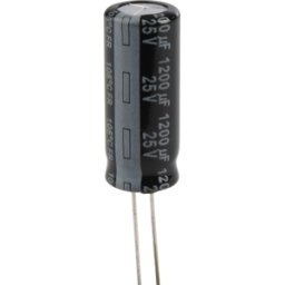 PANASONIC FR-A 1200U 25 - Elko radial, 1.200, 25V, 105 °C, ESR baja